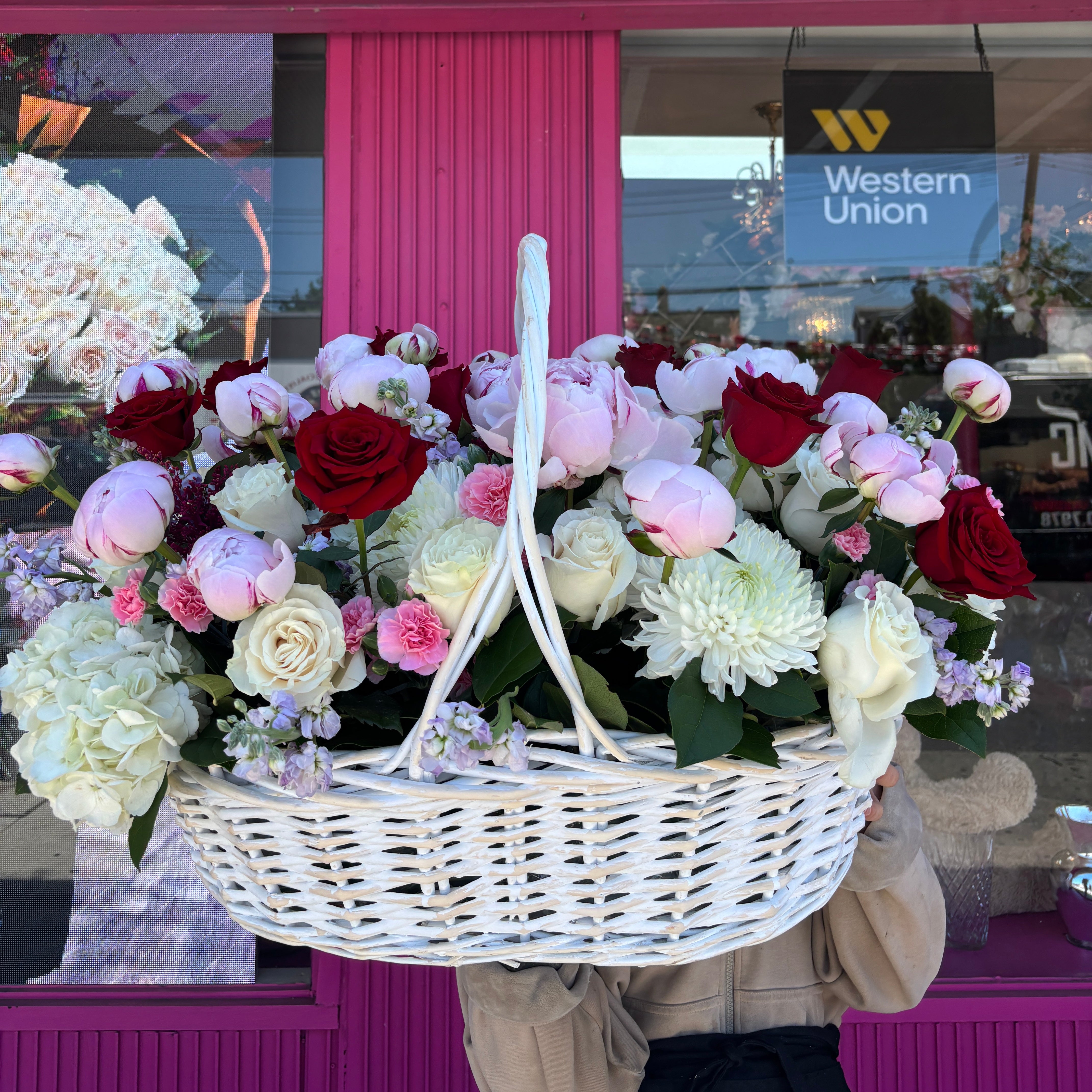 Soft Opulence Flower Basket