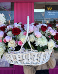 Soft Opulence Flower Basket
