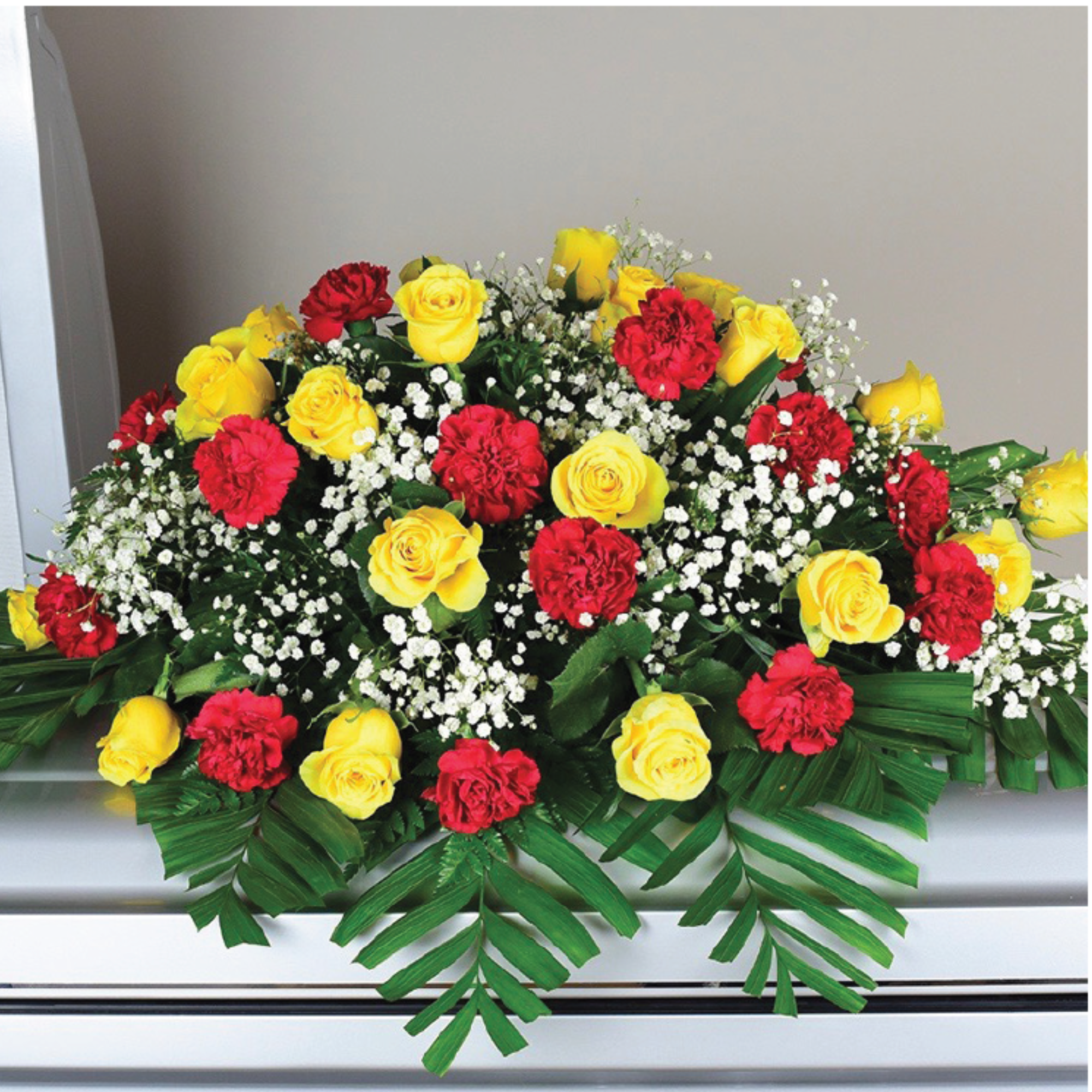 Bloomed Solitude Casket Spray