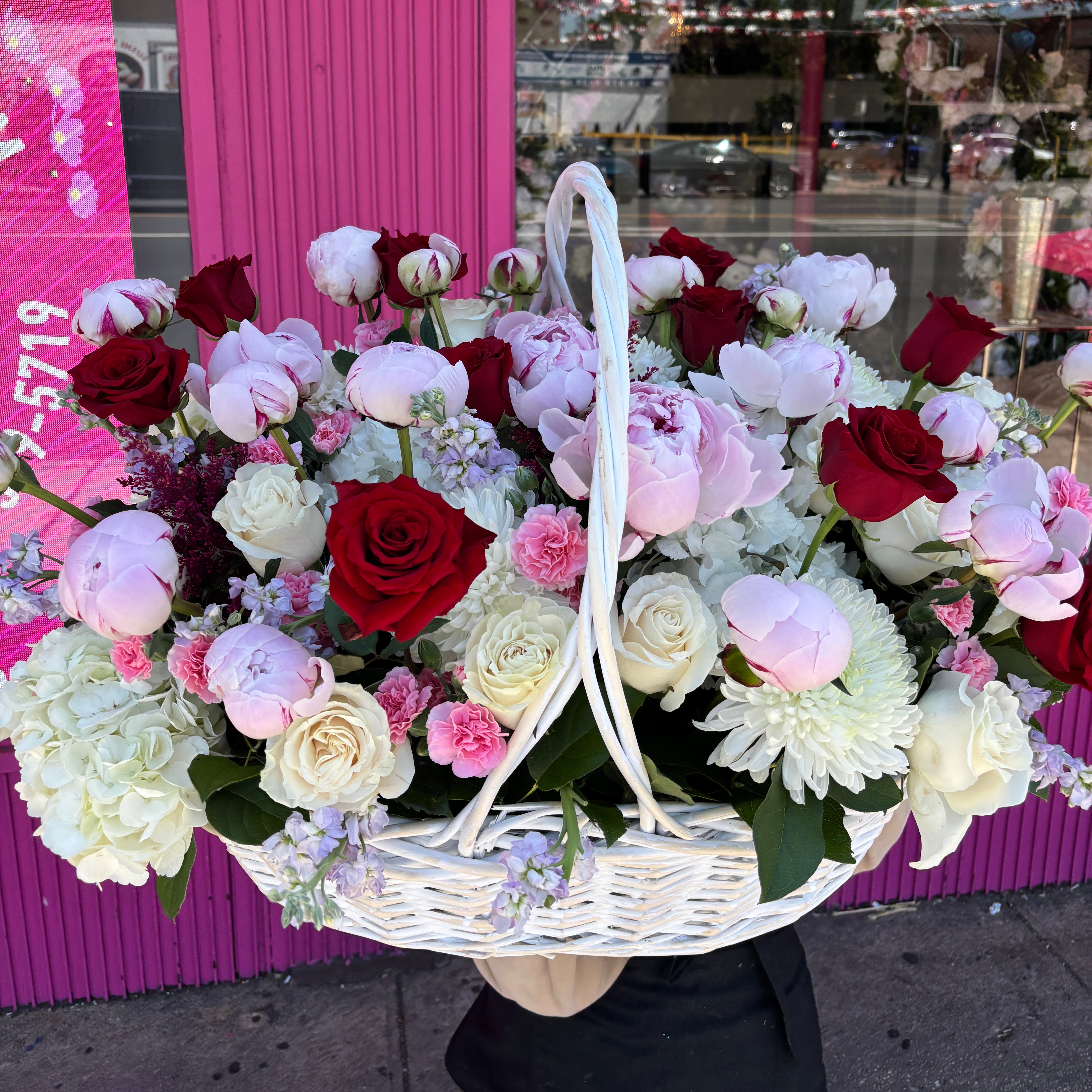 Soft Opulence Flower Basket