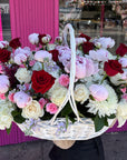 Soft Opulence Flower Basket