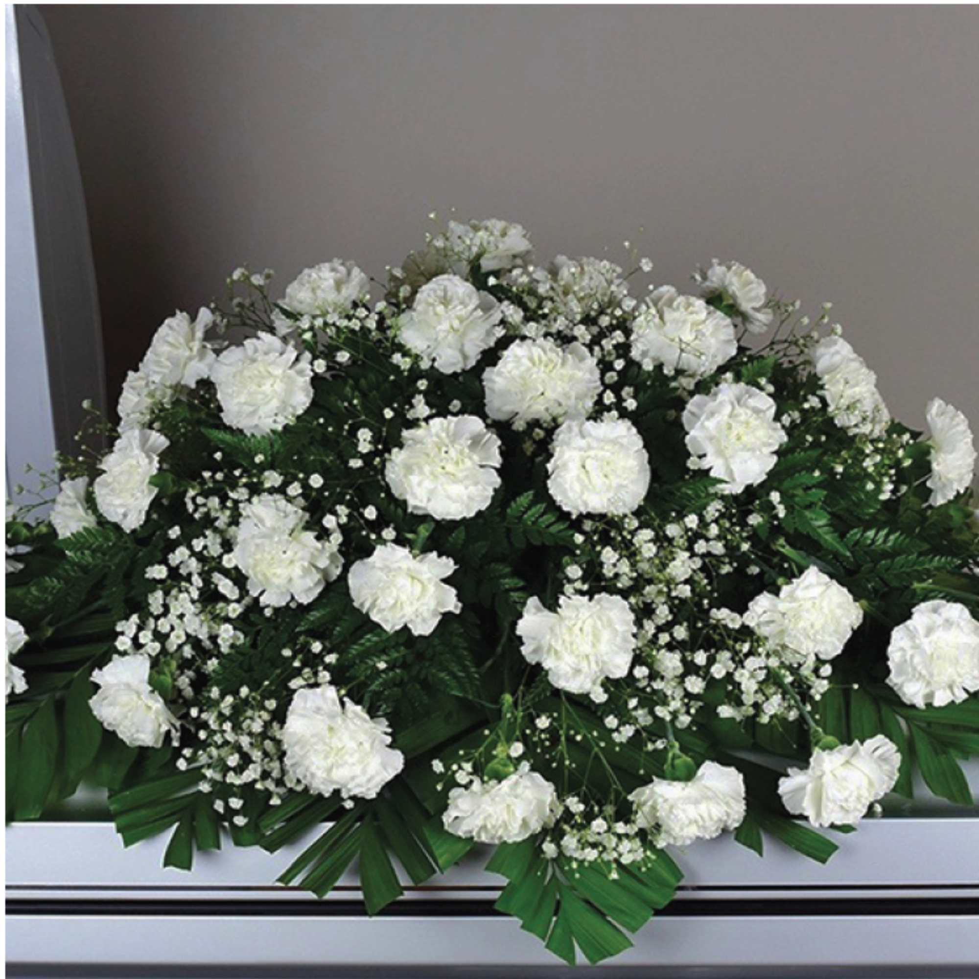 Pearl of Peace Casket Spray