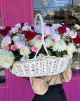 Soft Opulence Flower Basket