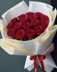 Valentine Special Classic Dozen (12) Red Roses Bouquet