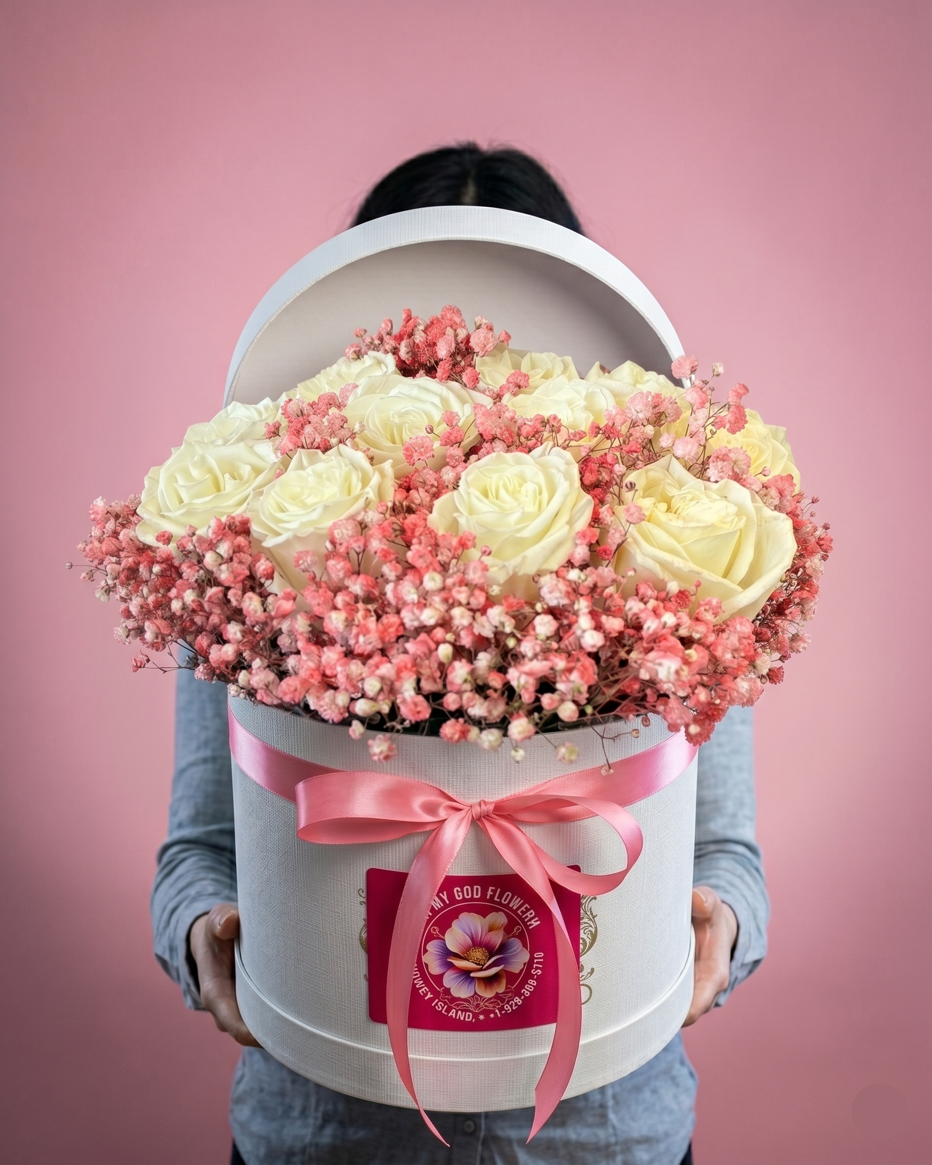 PINK CLOUD DREAMS FLOWER BOX