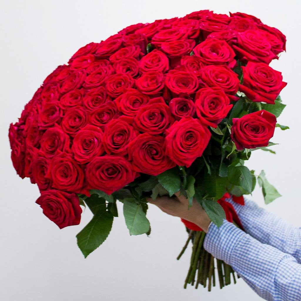 Classic 50 Red Roses Bouquet