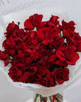 25 DELUXE FRENCH RED ROSES BOUQUET