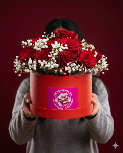 HEARTS IN BLOOM FLOWER BOX