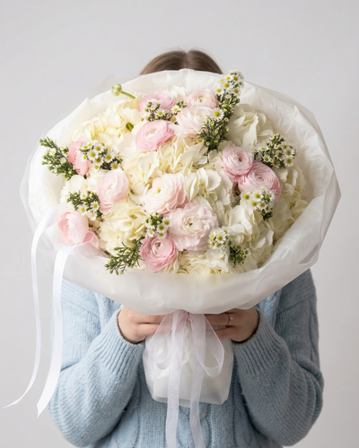 Blush Cirrus Flower Bouquet