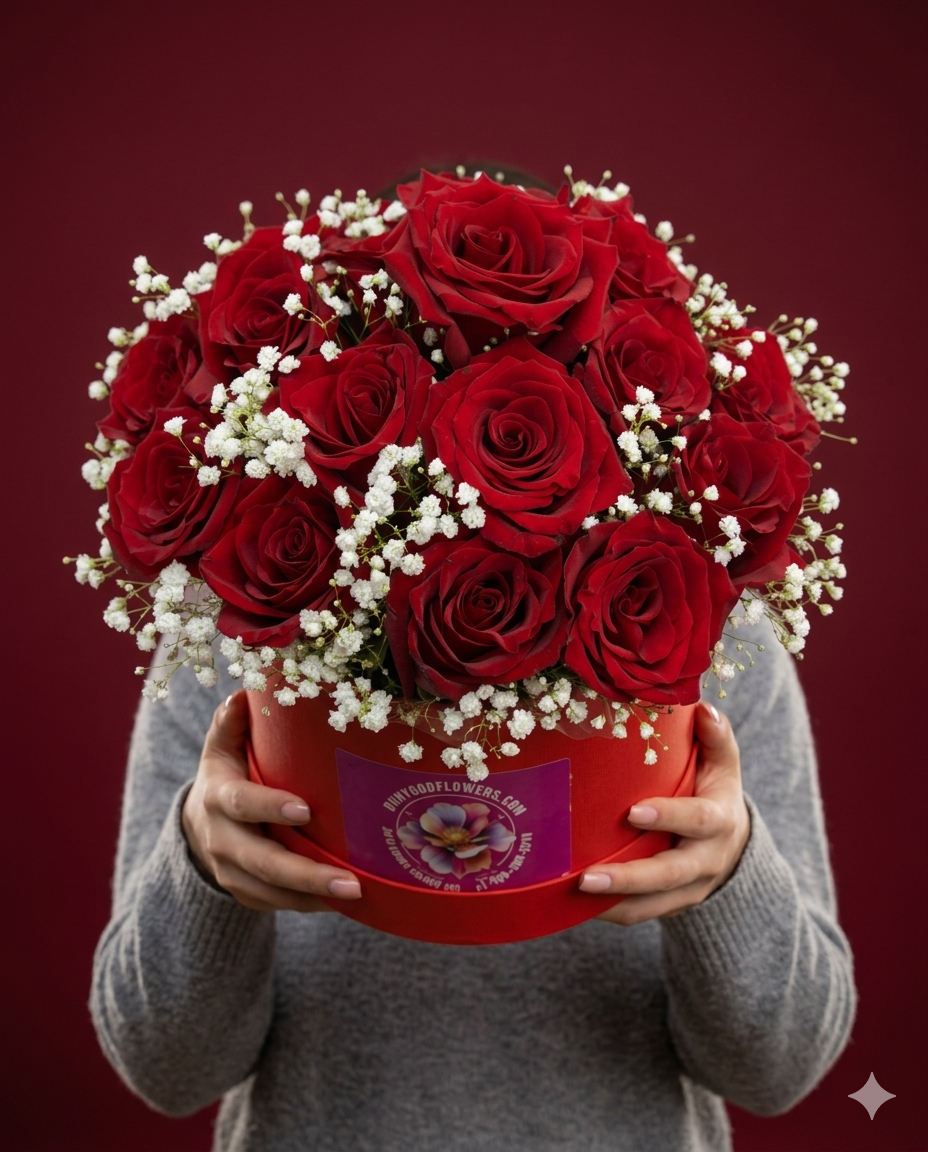 HEARTS IN BLOOM FLOWER BOX