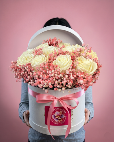 PINK CLOUD DREAMS FLOWER BOX
